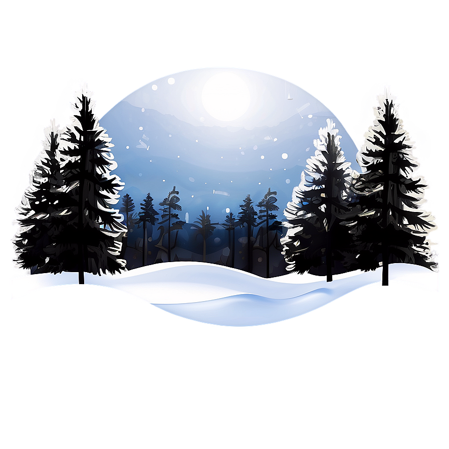 Snowy Landscape Transparent Png 22 PNG