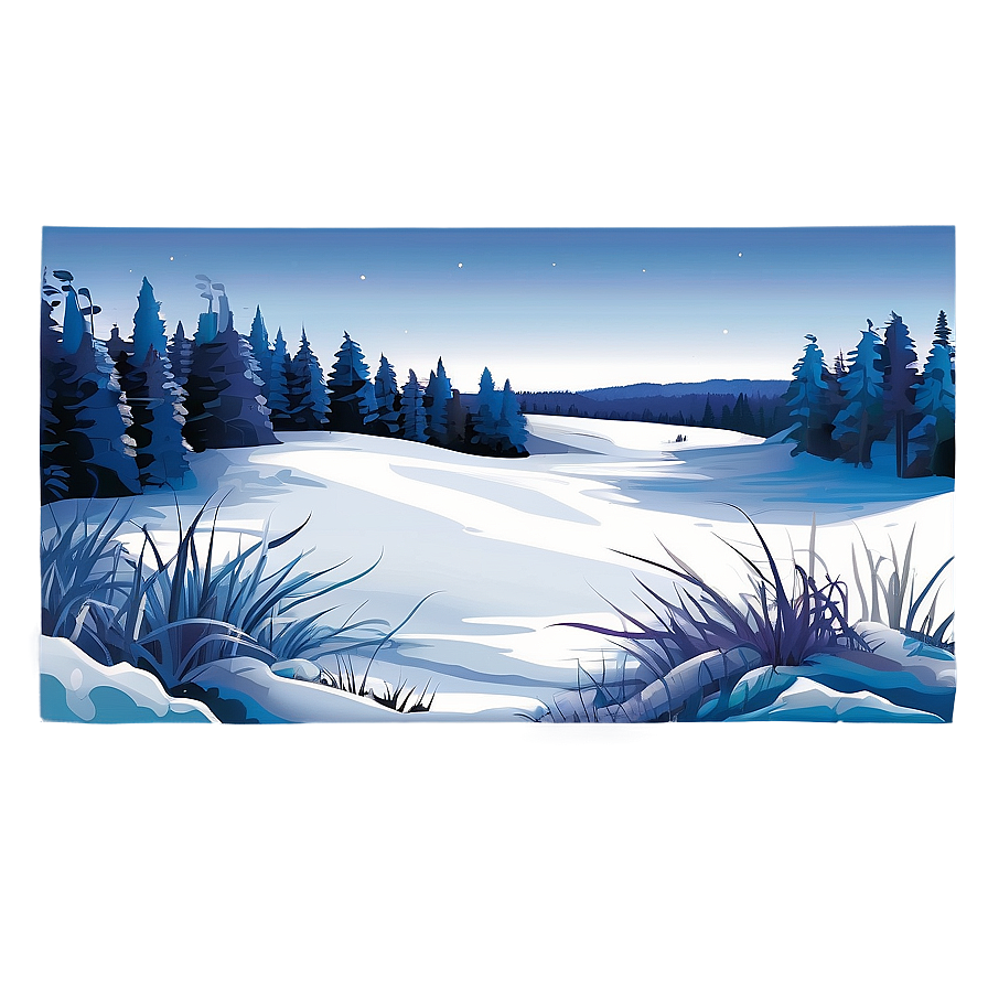 Snowy Landscape Transparent Png Fyt PNG