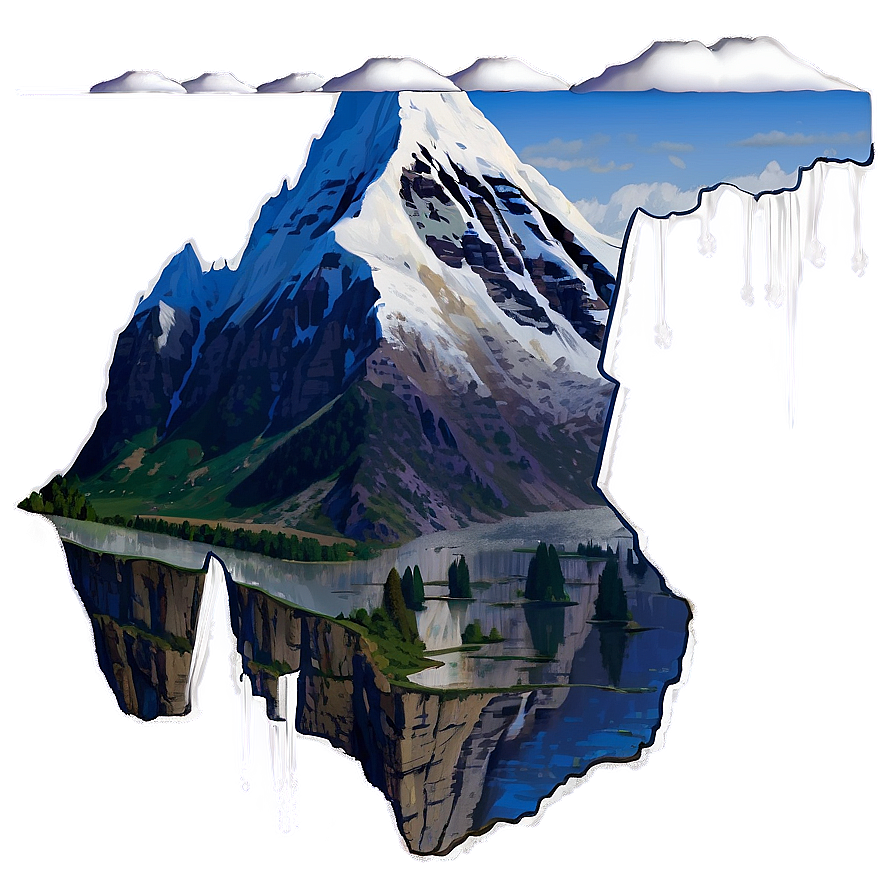 Snowy Mountain Transparent Png 05252024 PNG