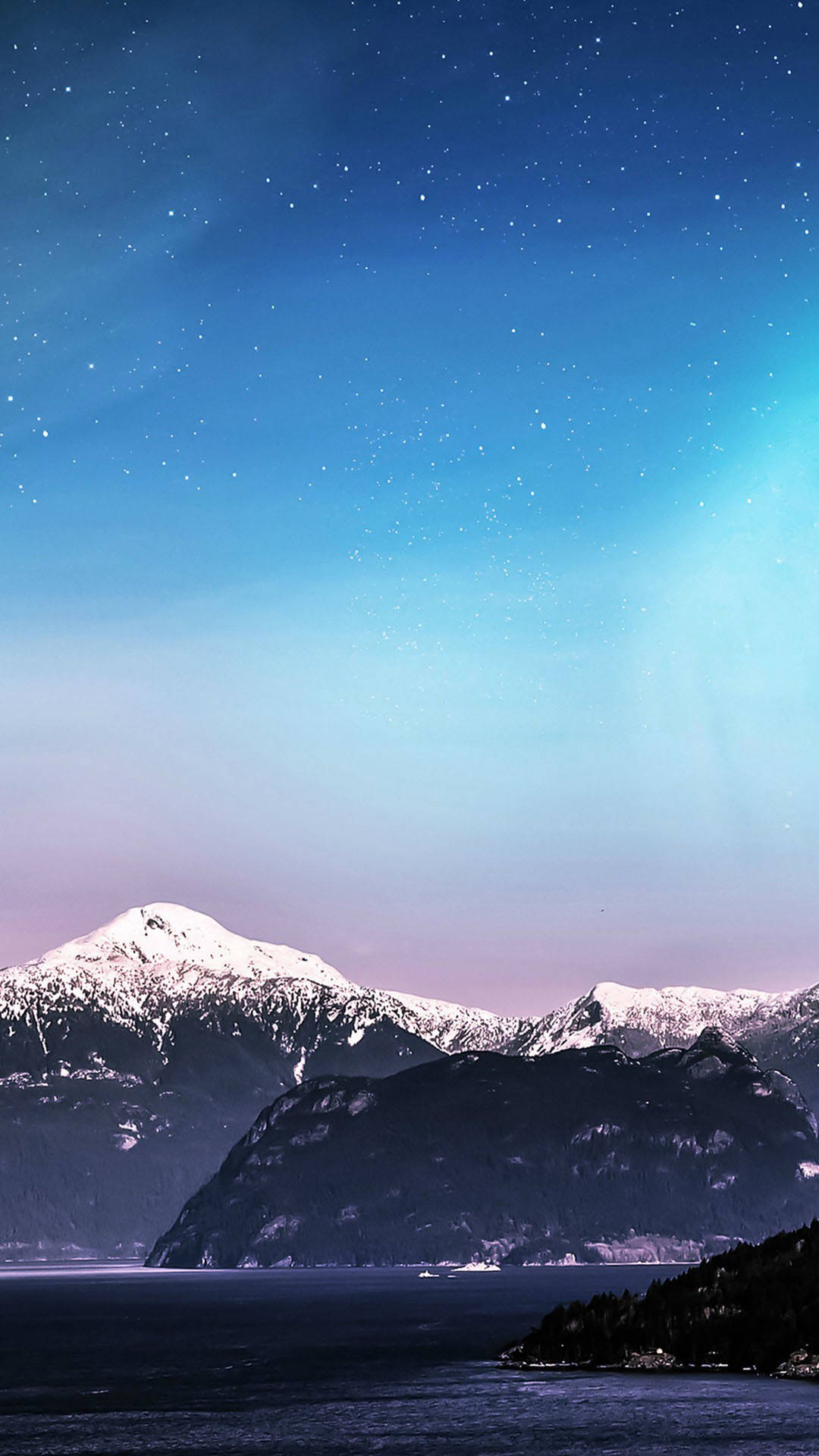 Schneebedeckteberge – Cooles Iphone-hintergrundbild Wallpaper