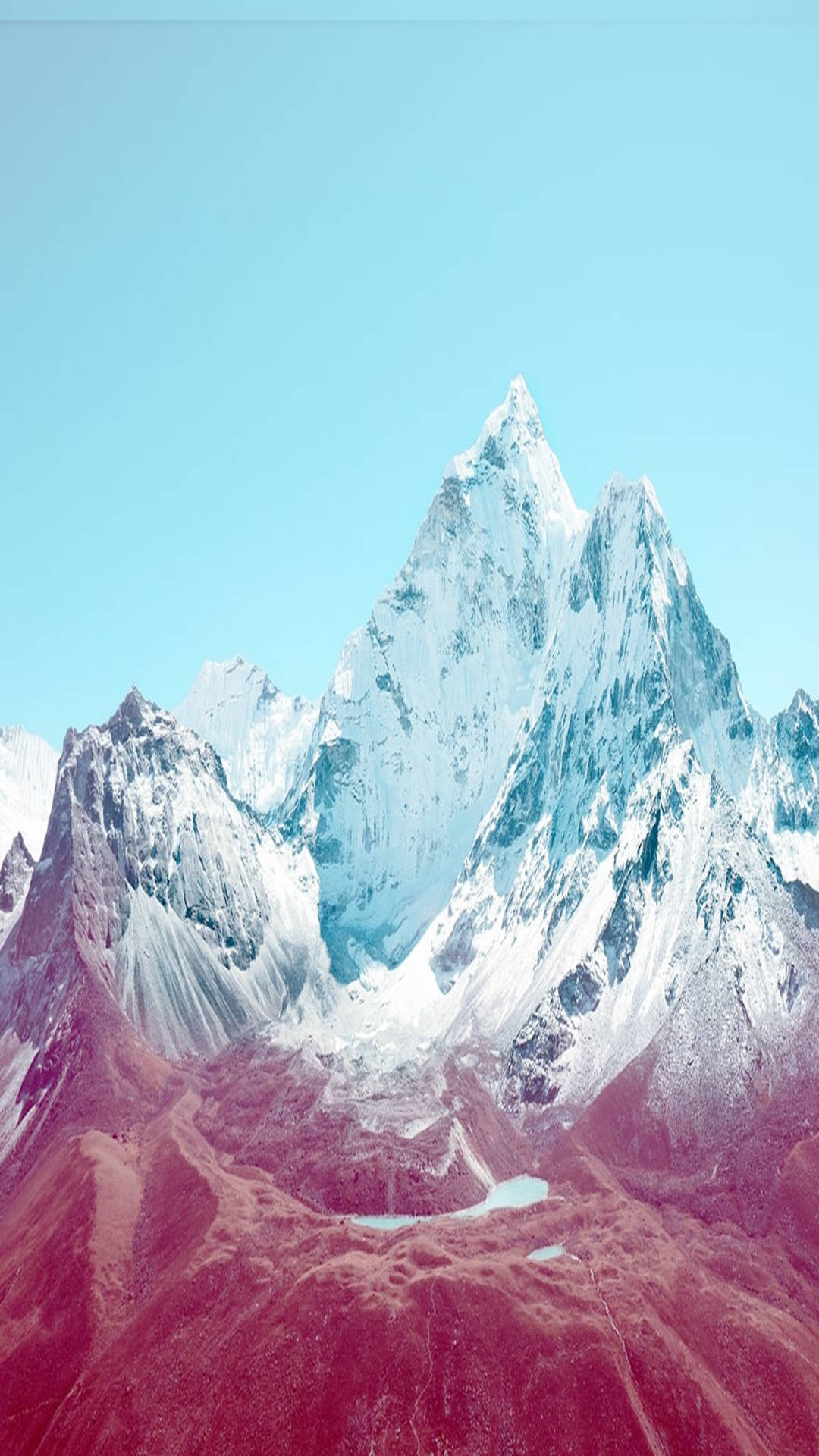 Snowy Mountains iOS Default Wallpaper