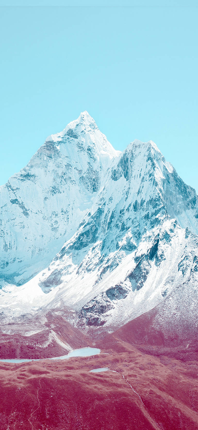 Snowy Mountains Original iPhone 4 Wallpaper