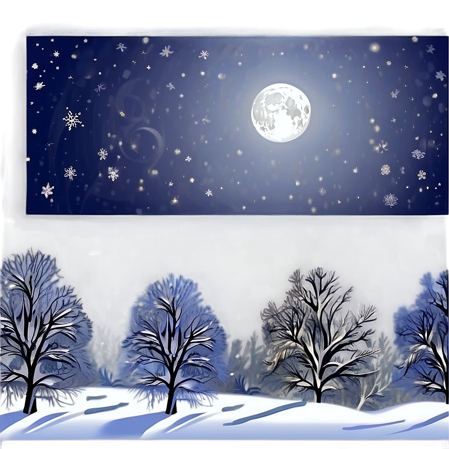 Snowy Night Transparent Png 26 PNG