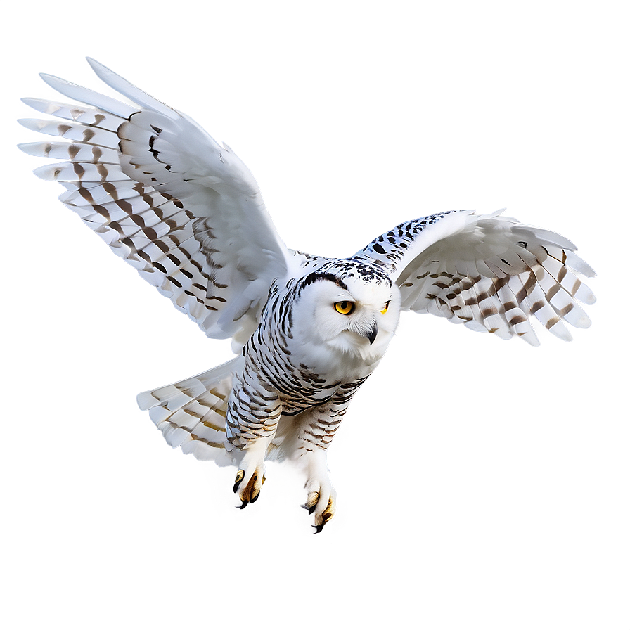 Snowy Owl In Flight Png 2 PNG