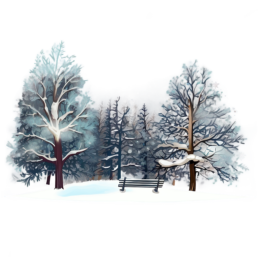 Snowy Park Transparent Png Tqk PNG