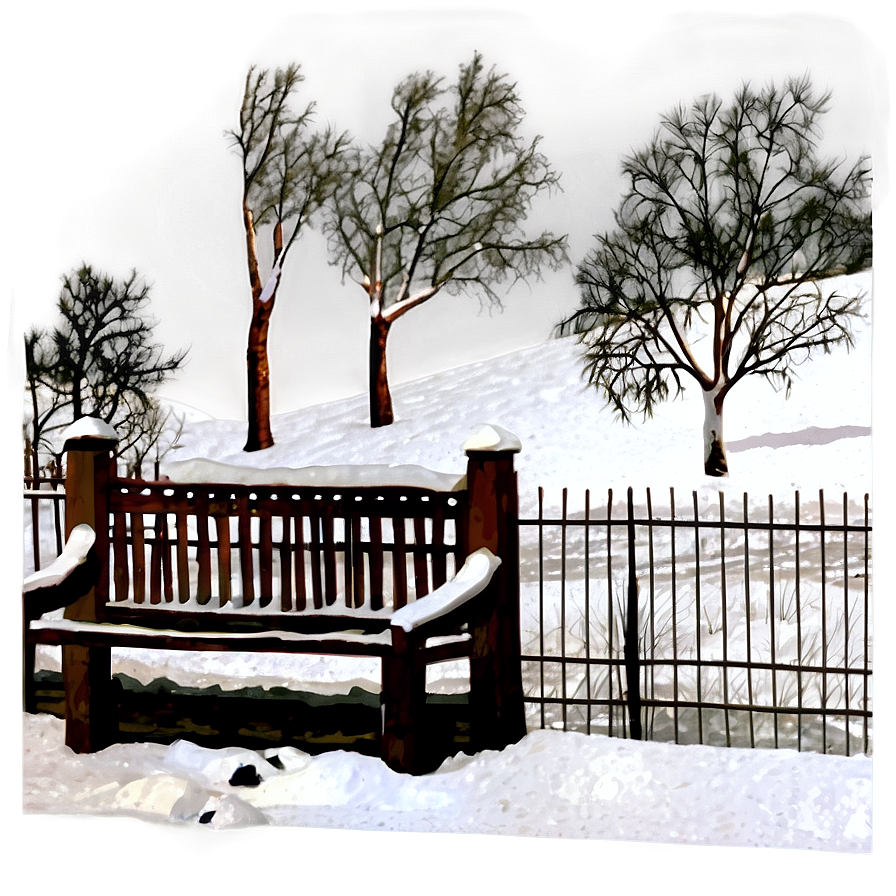 Snowy Park Transparent Png Ysl38 PNG