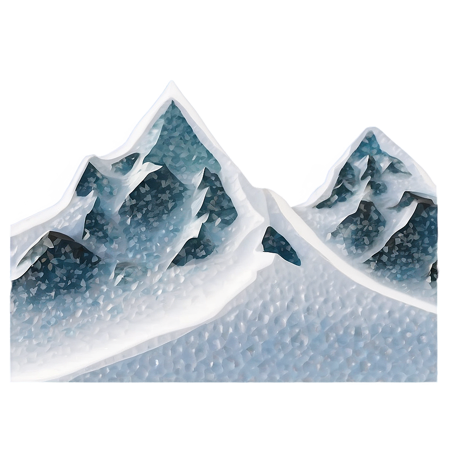 Snowy Peaks Transparent Png Xfq30 PNG