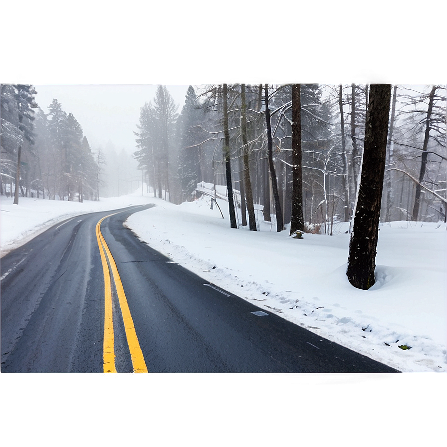 Snowy Road Blizzard Png 35 PNG