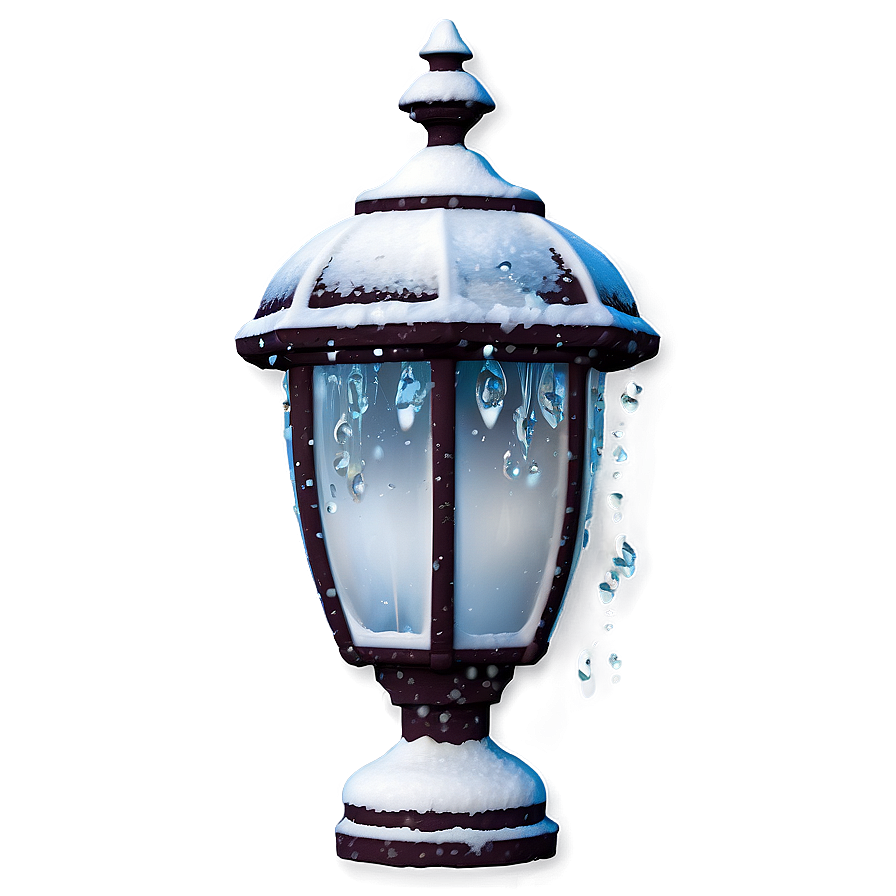 Snowy Streetlamp Transparent Png Pbh13 PNG