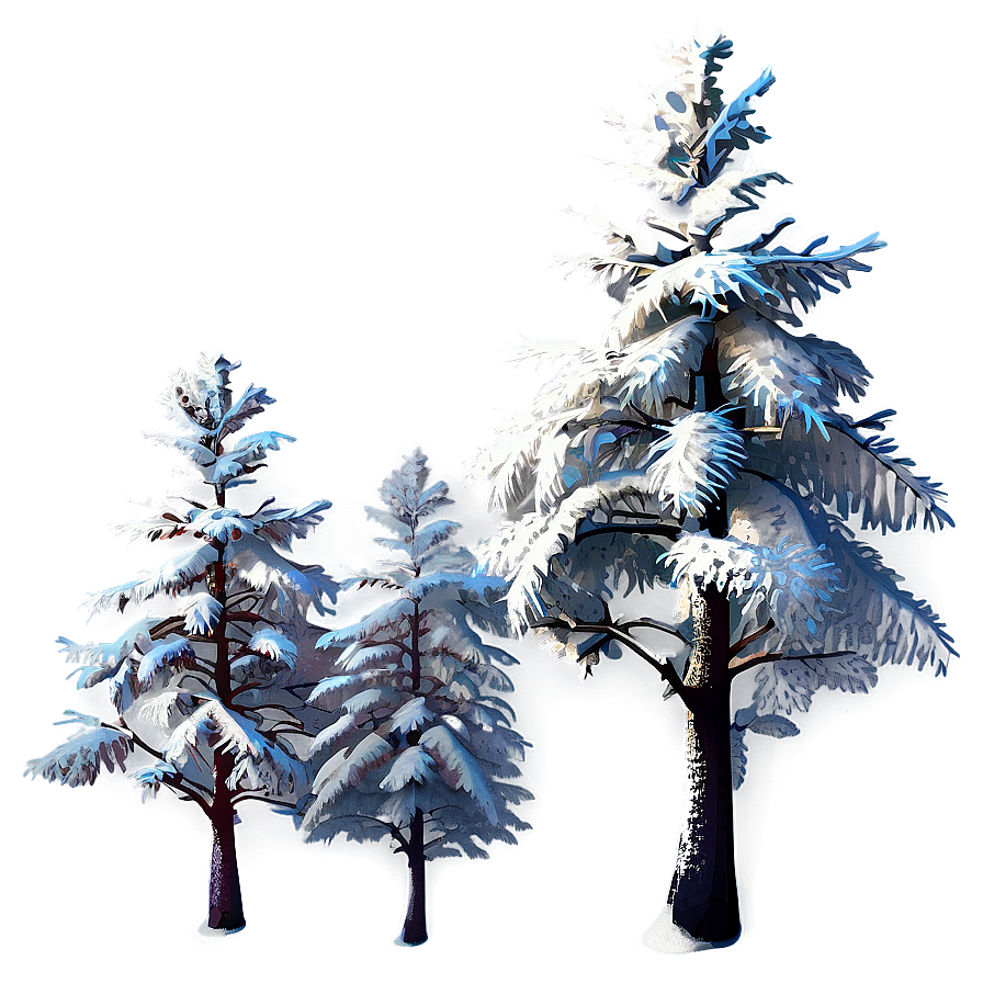 Snowy Trees Transparent Png 15 PNG