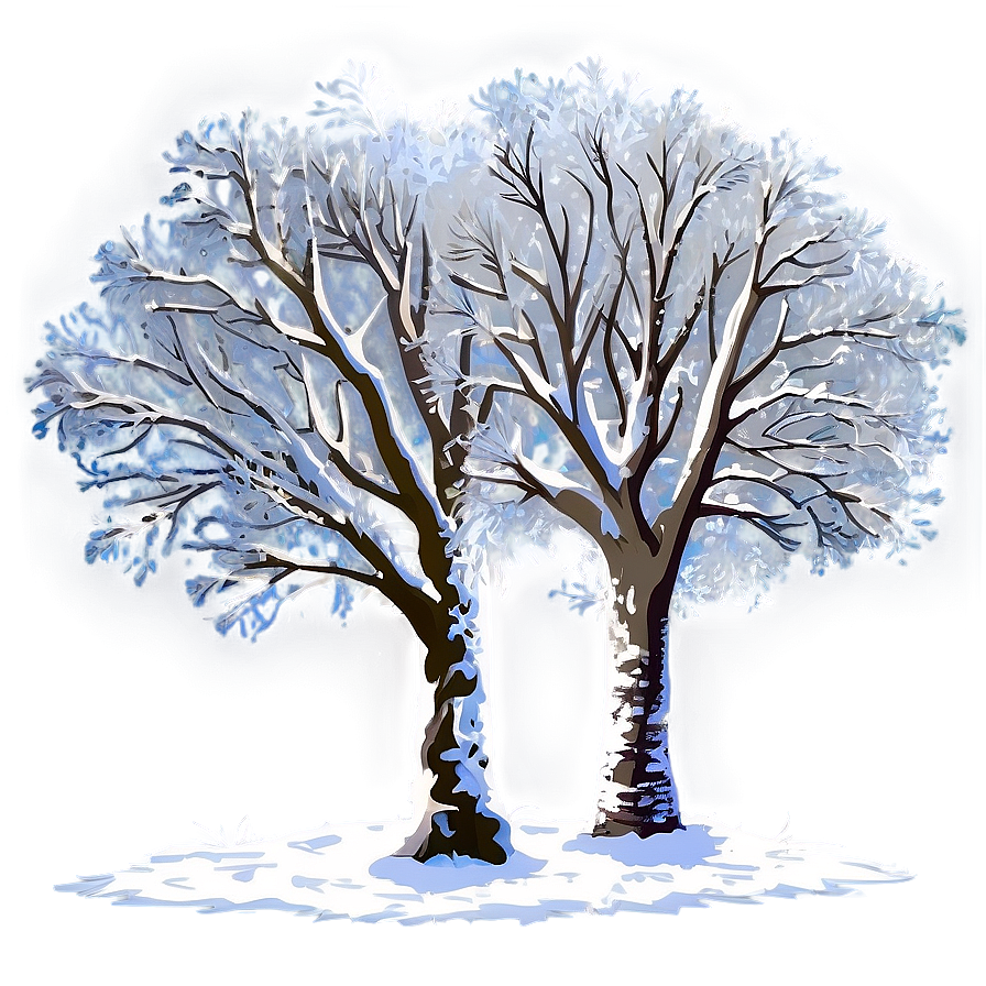 Snowy Trees Transparent Png Kmi56 PNG