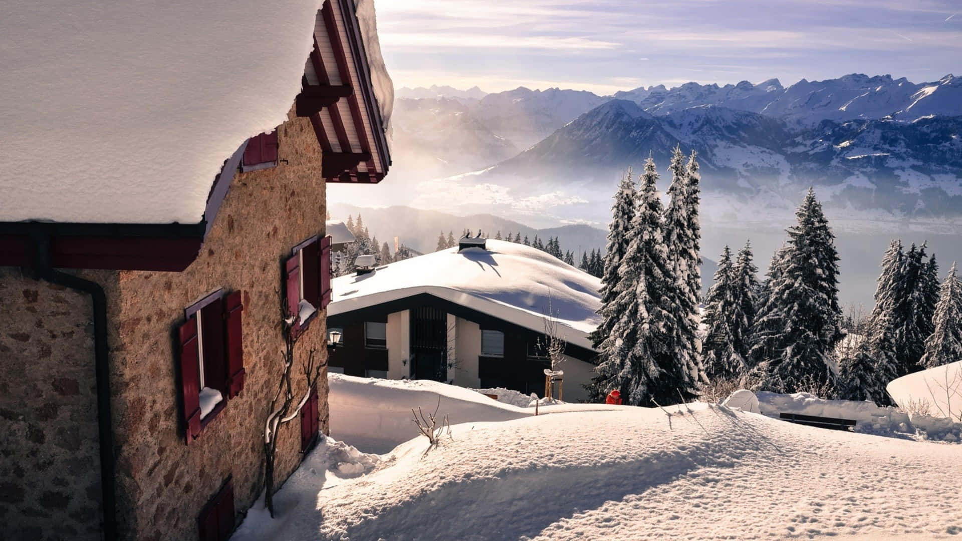Snowy Village 3840 X 2160 Wallpaper Wallpaper