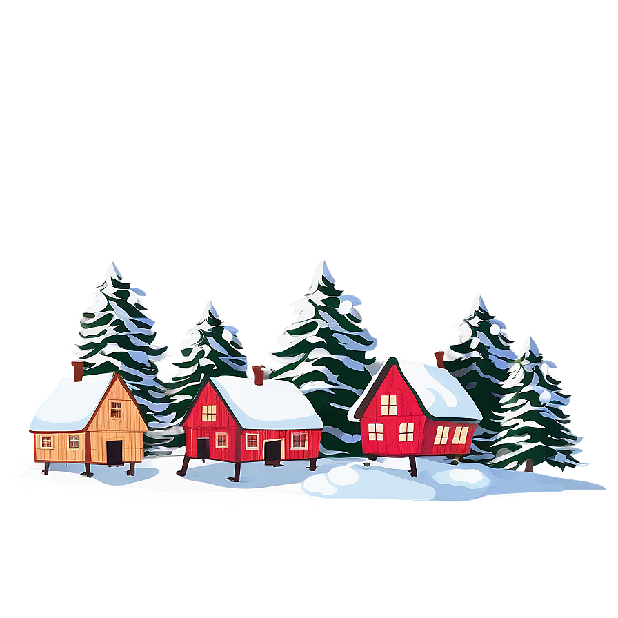 Snowy Village Transparent Png 93 PNG