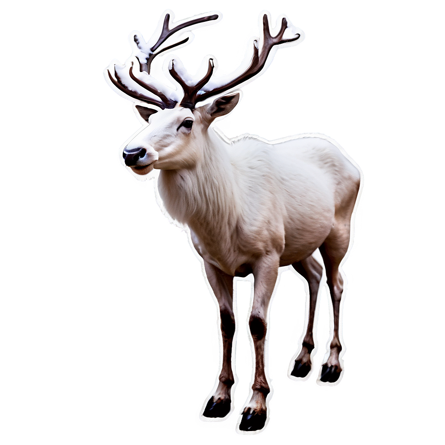 Snowy White Reindeer Png 78 PNG