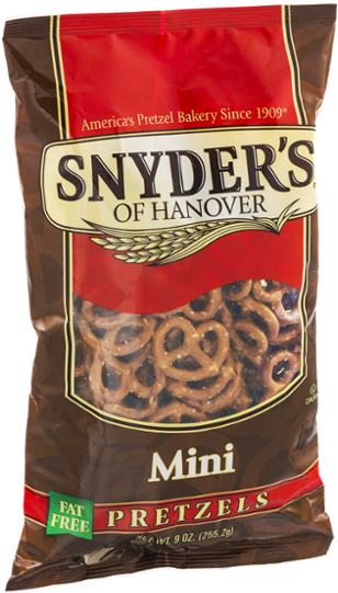 Snyders Mini Pretzels Packaging PNG