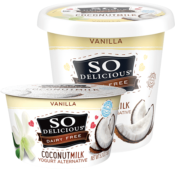 So Delicious Coconut Milk Yogurt Alternative Vanilla PNG