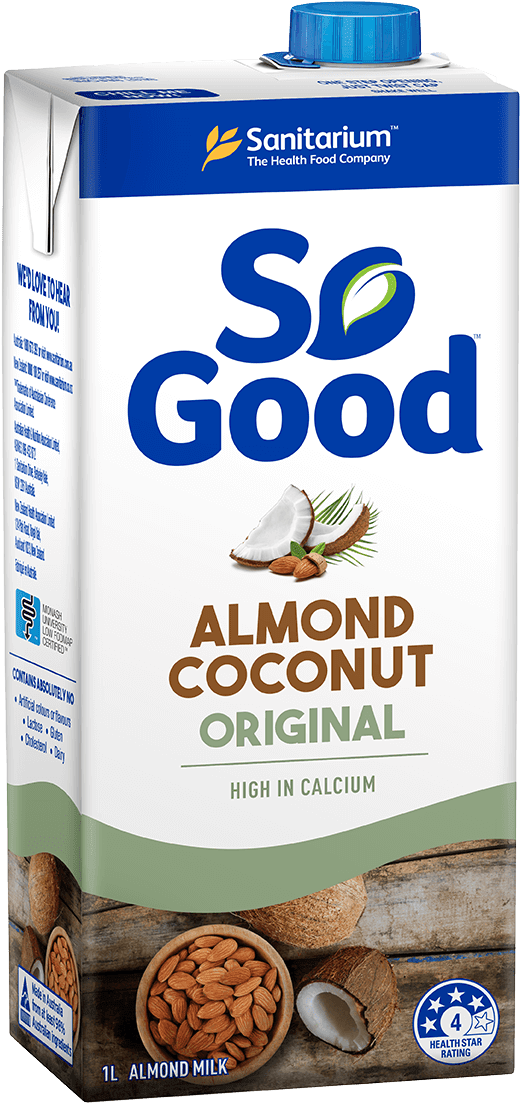 So Good Almond Coconut Milk Packaging PNG