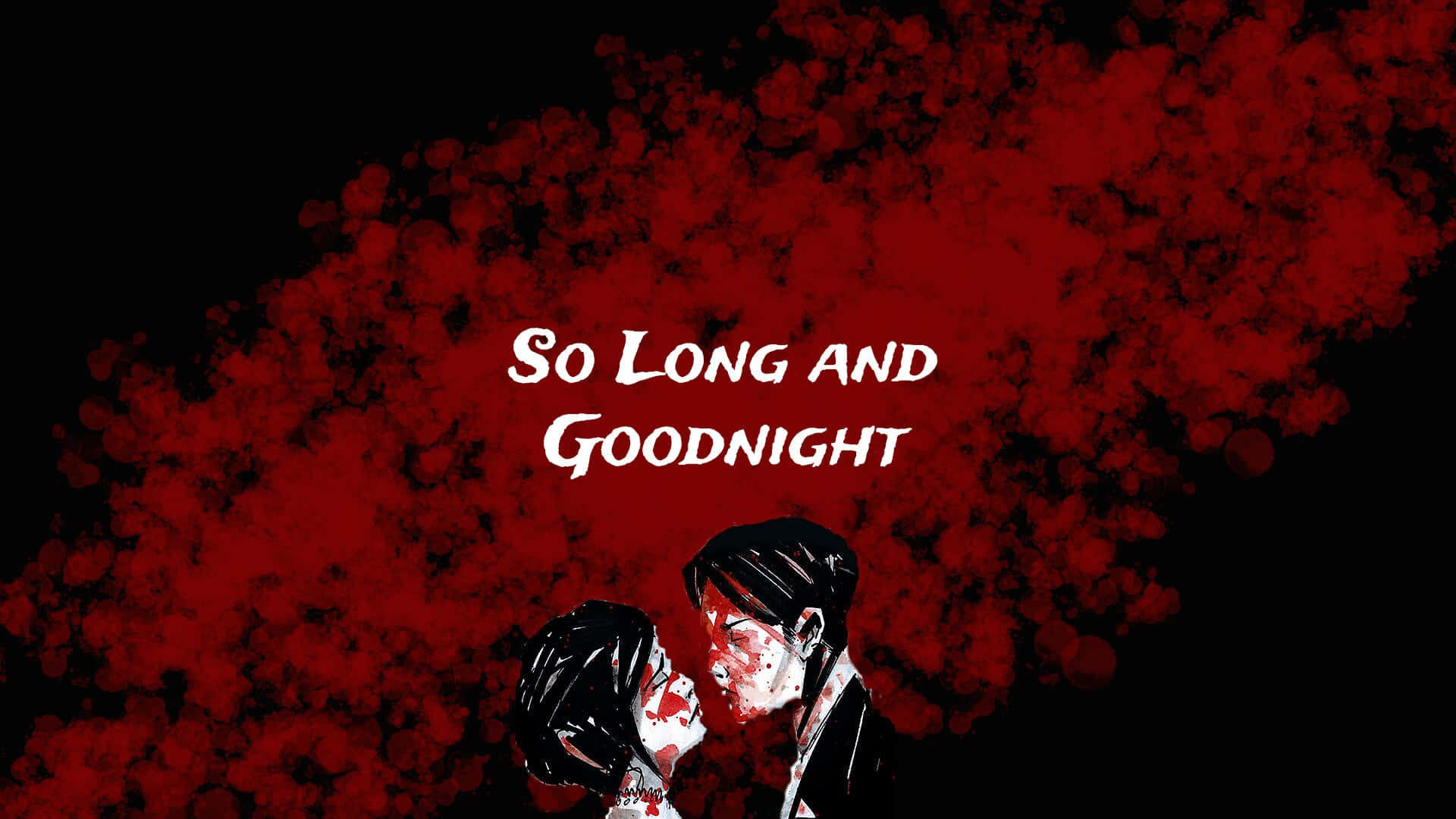 So Longand Goodnight Red Clouds Artwork Wallpaper