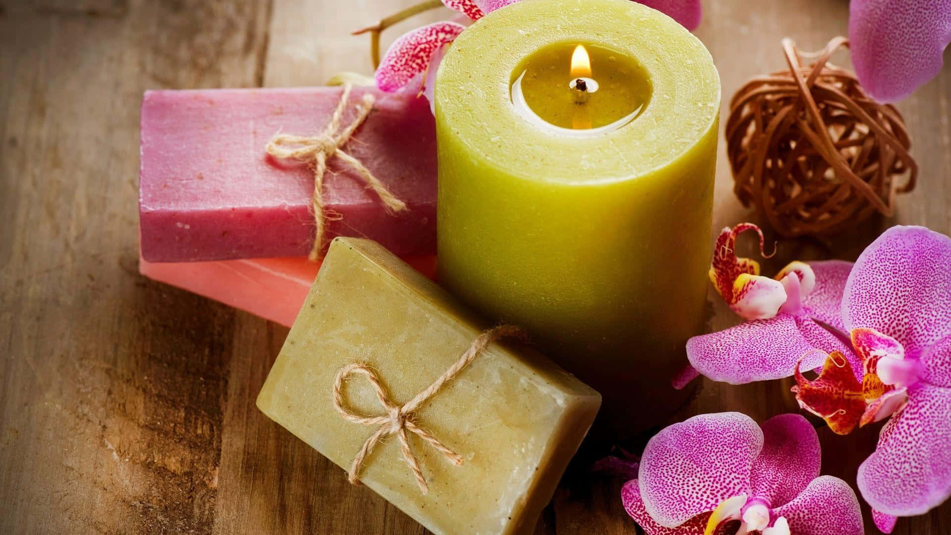 Soap Bars And Candle Wallpaper
