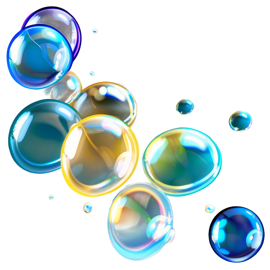 Soap Bubbles Set Png 06122024 PNG