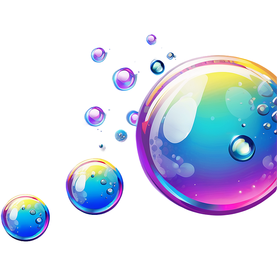 Soap Bubbles With Colors Png Dmt59 PNG