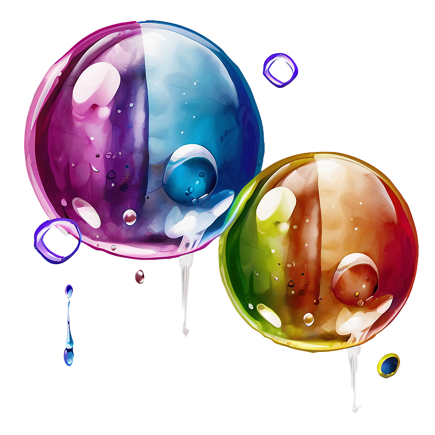 Soap Bubbles With Colors Png Mow PNG