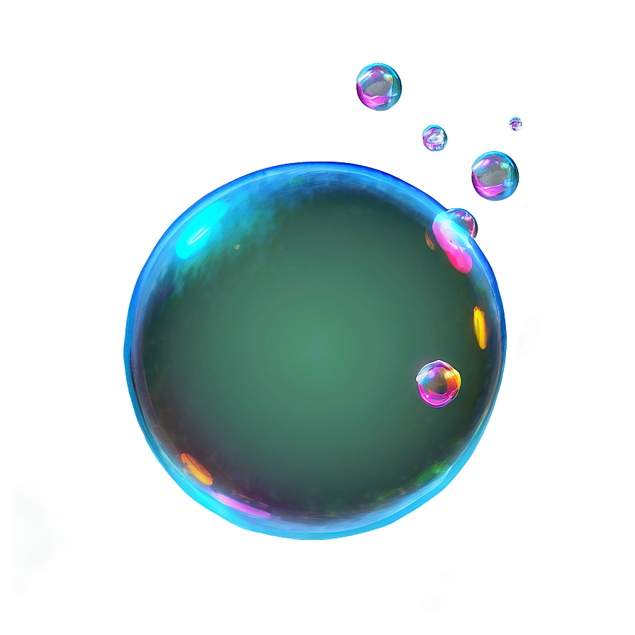 Soap Bubbles With Light Png 13 PNG