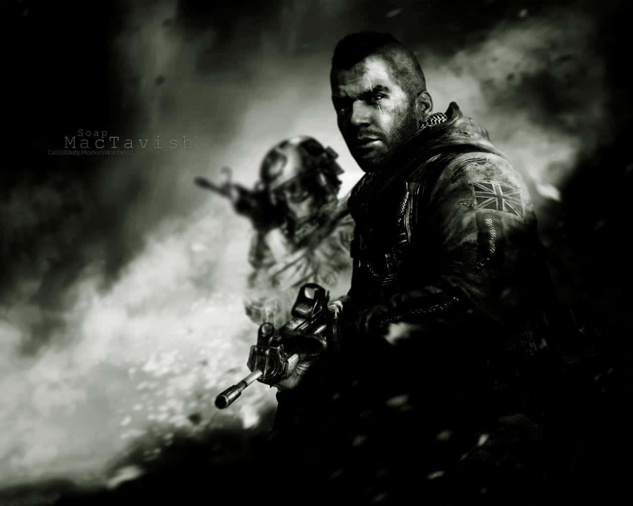 Soap Mactavish in Action Wallpaper