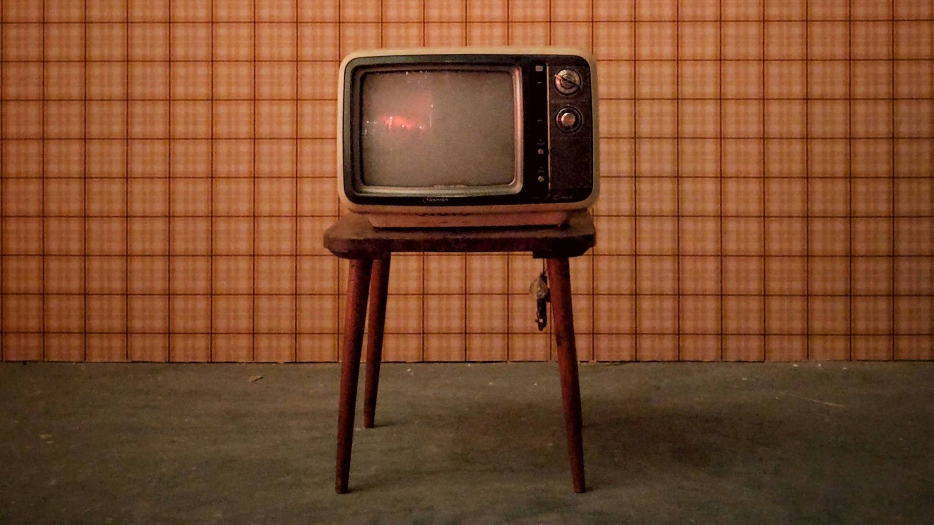 Soapserie TV-stil brune farvescene tapet Wallpaper