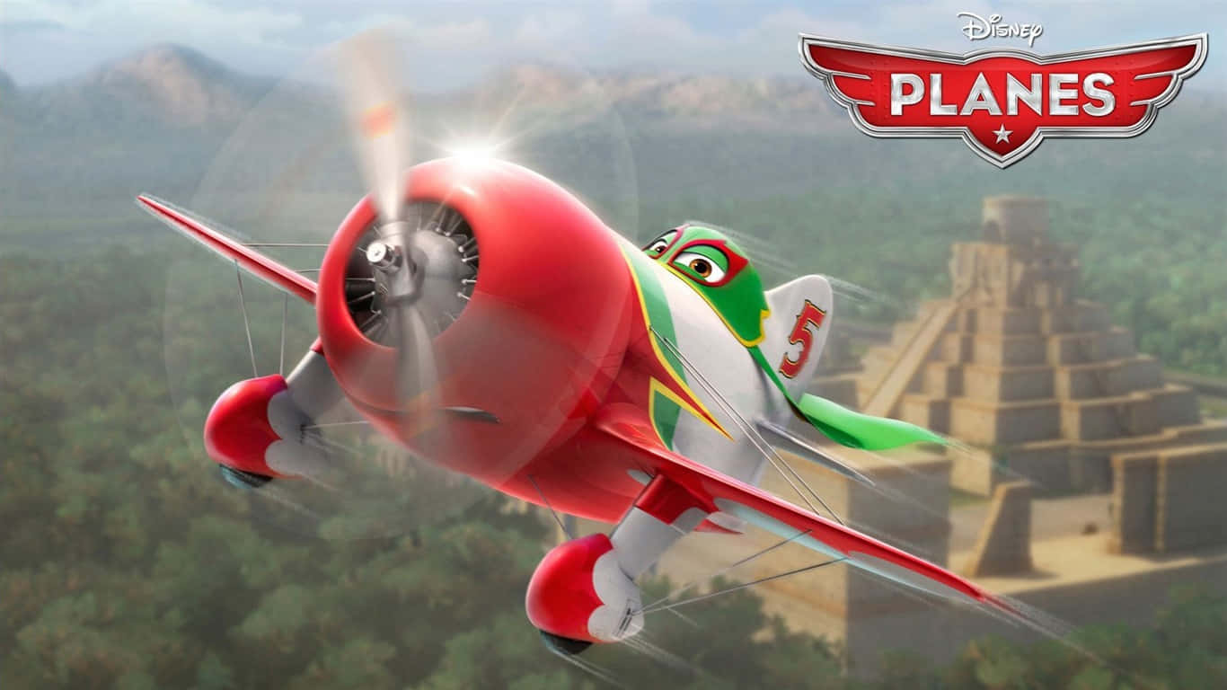 Soaring High - Dusty Crophopper In Disney's Planes Wallpaper