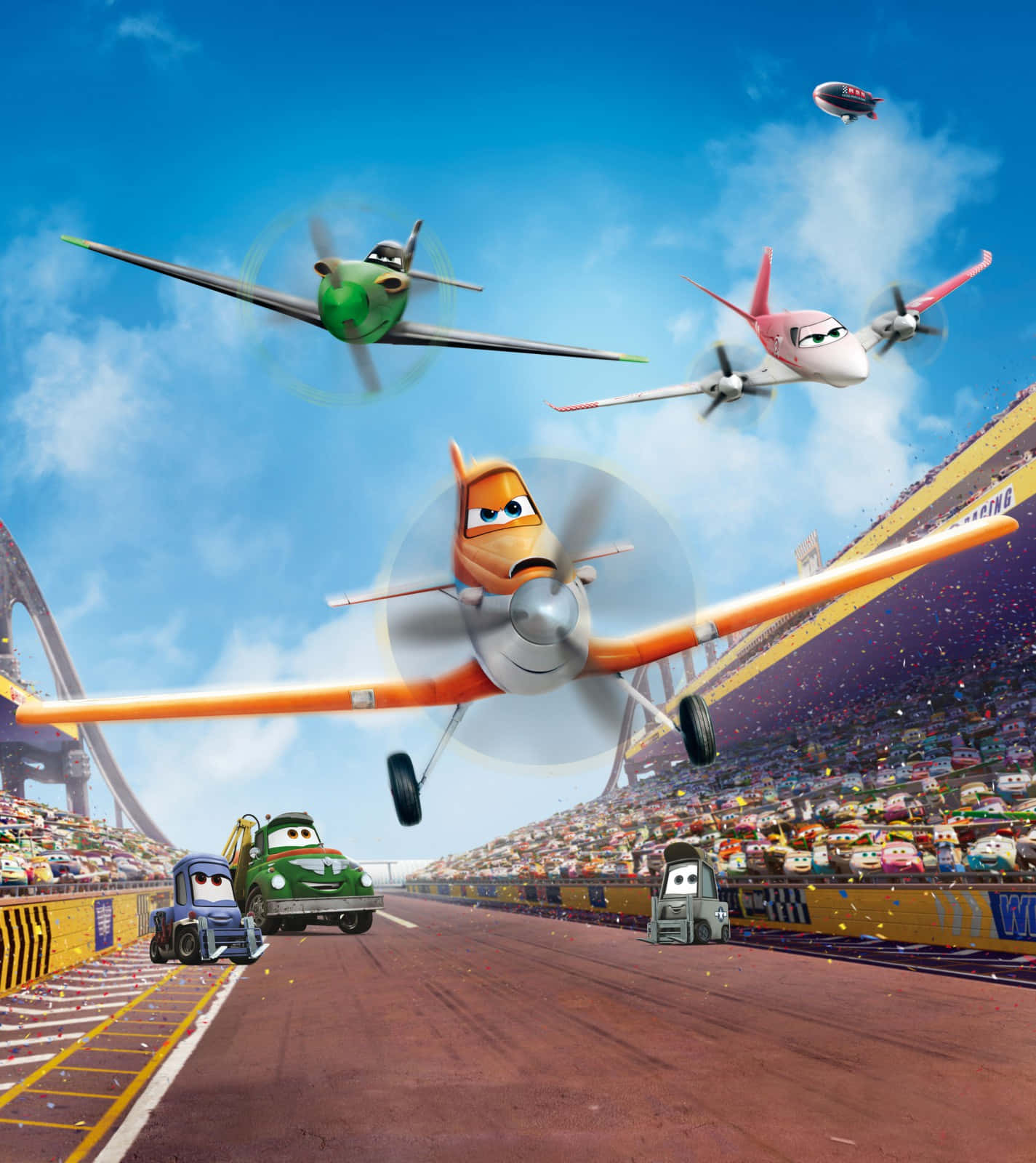 "soaring High In The Sky - Disney's Brave Plane Dusty Crophopper" Wallpaper