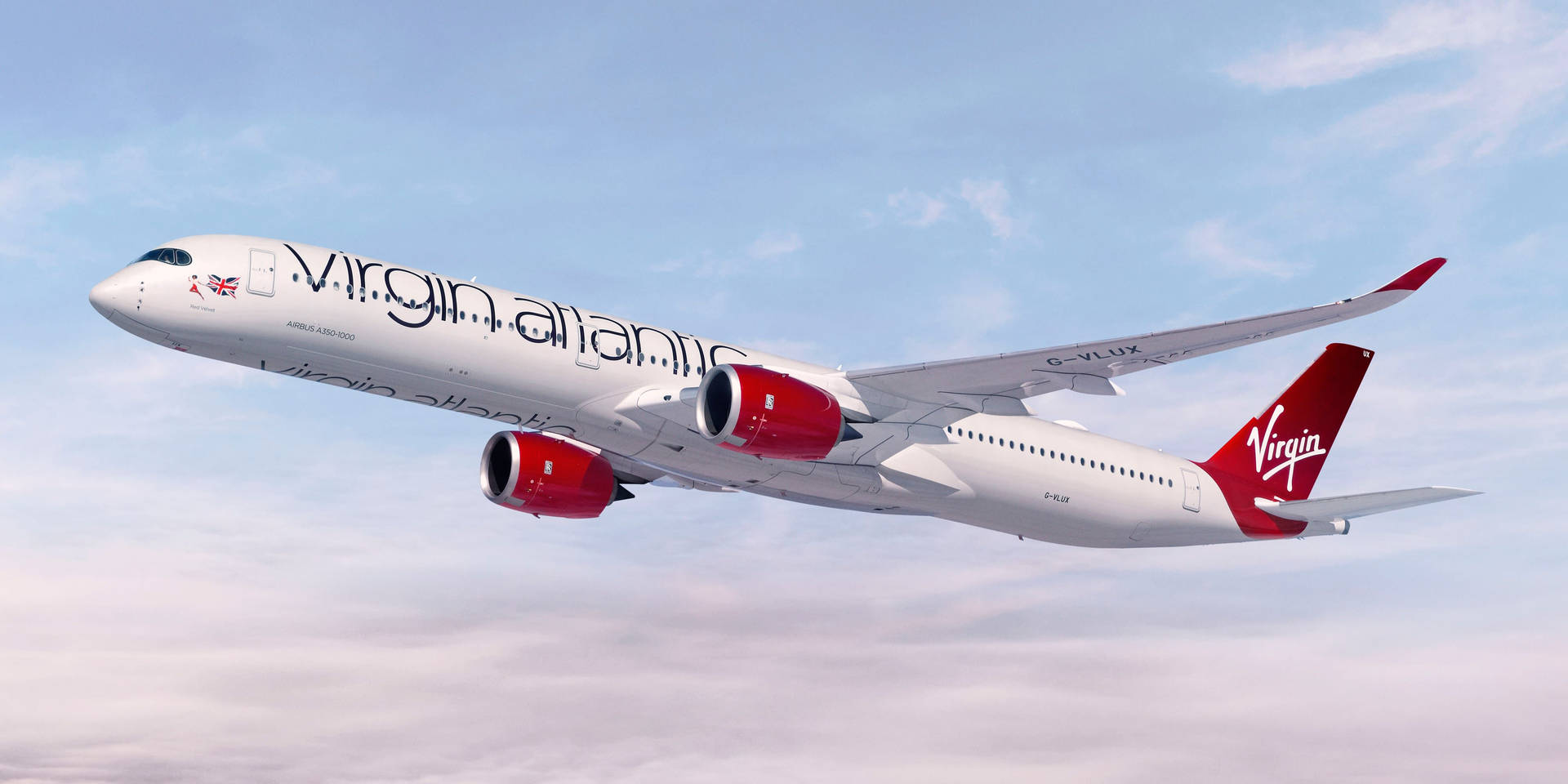 Avionesde Virgin Atlantic Volando Majestuosamente Fondo de pantalla