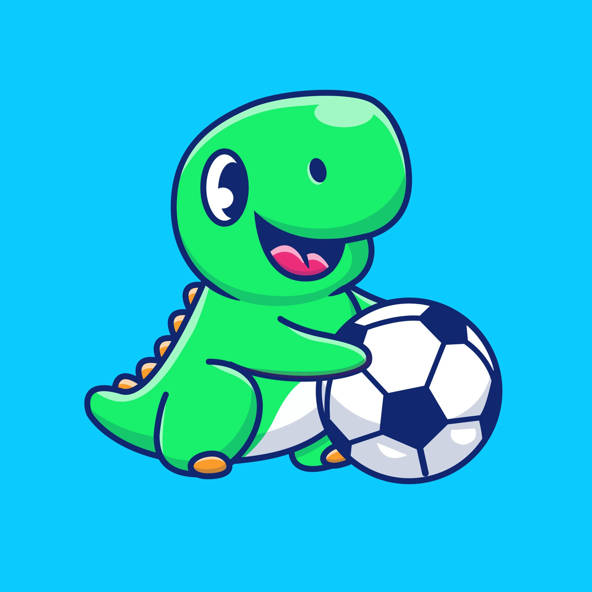 Fondode Pantalla De Fútbol Estético De Dinosaurio. Fondo de pantalla