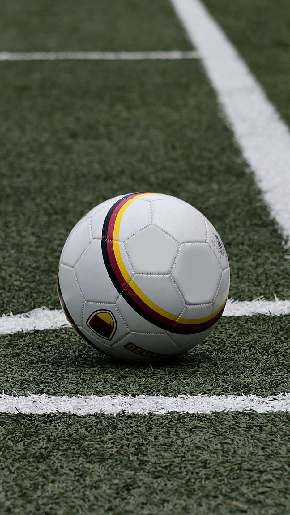 Soccer Ball Background Yellow Red Black