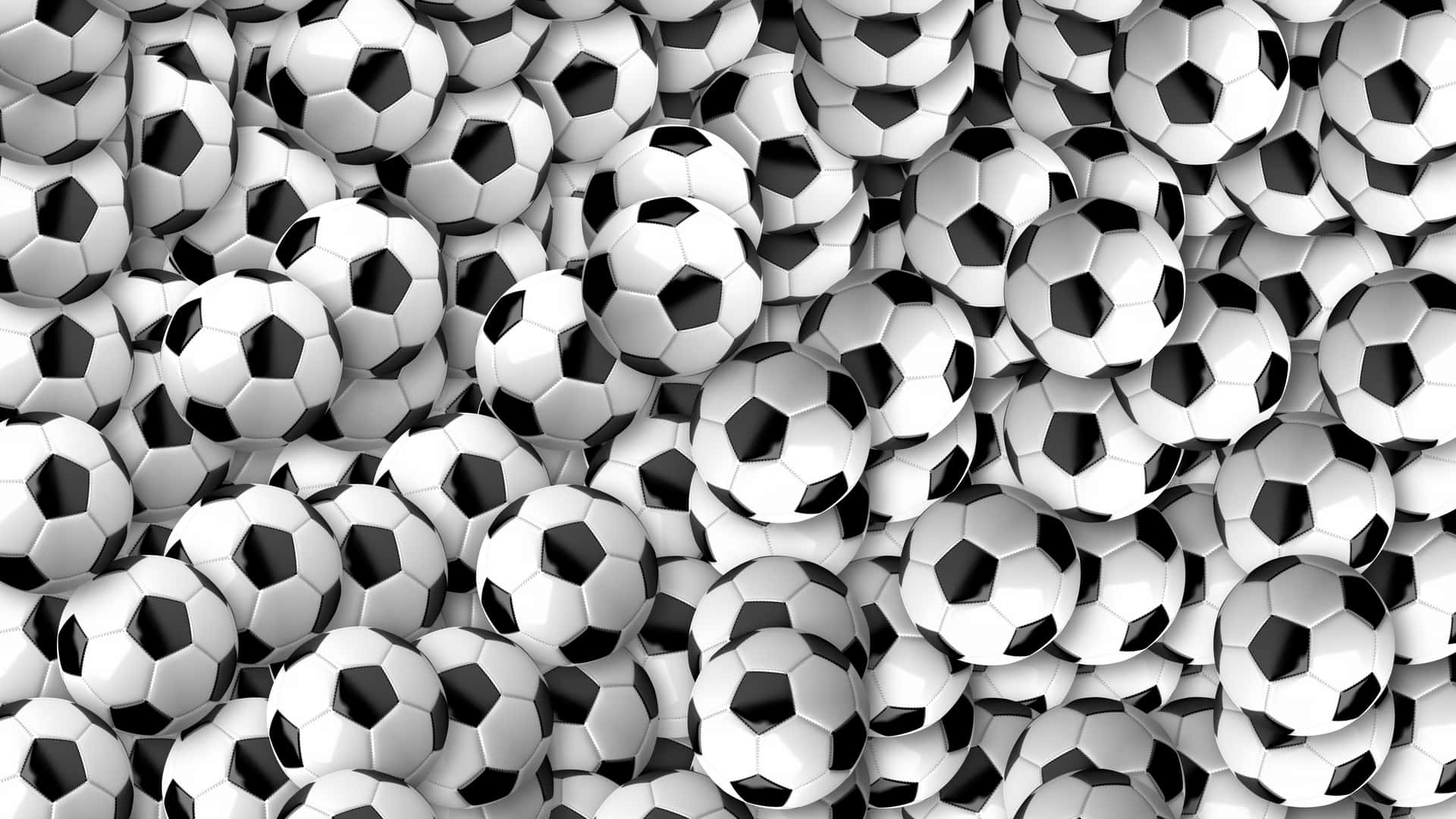 Soccer Balls Background Shiny And New