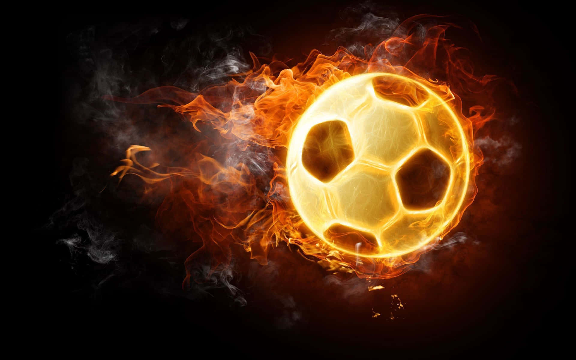 Soccer Ball Background White Smoke