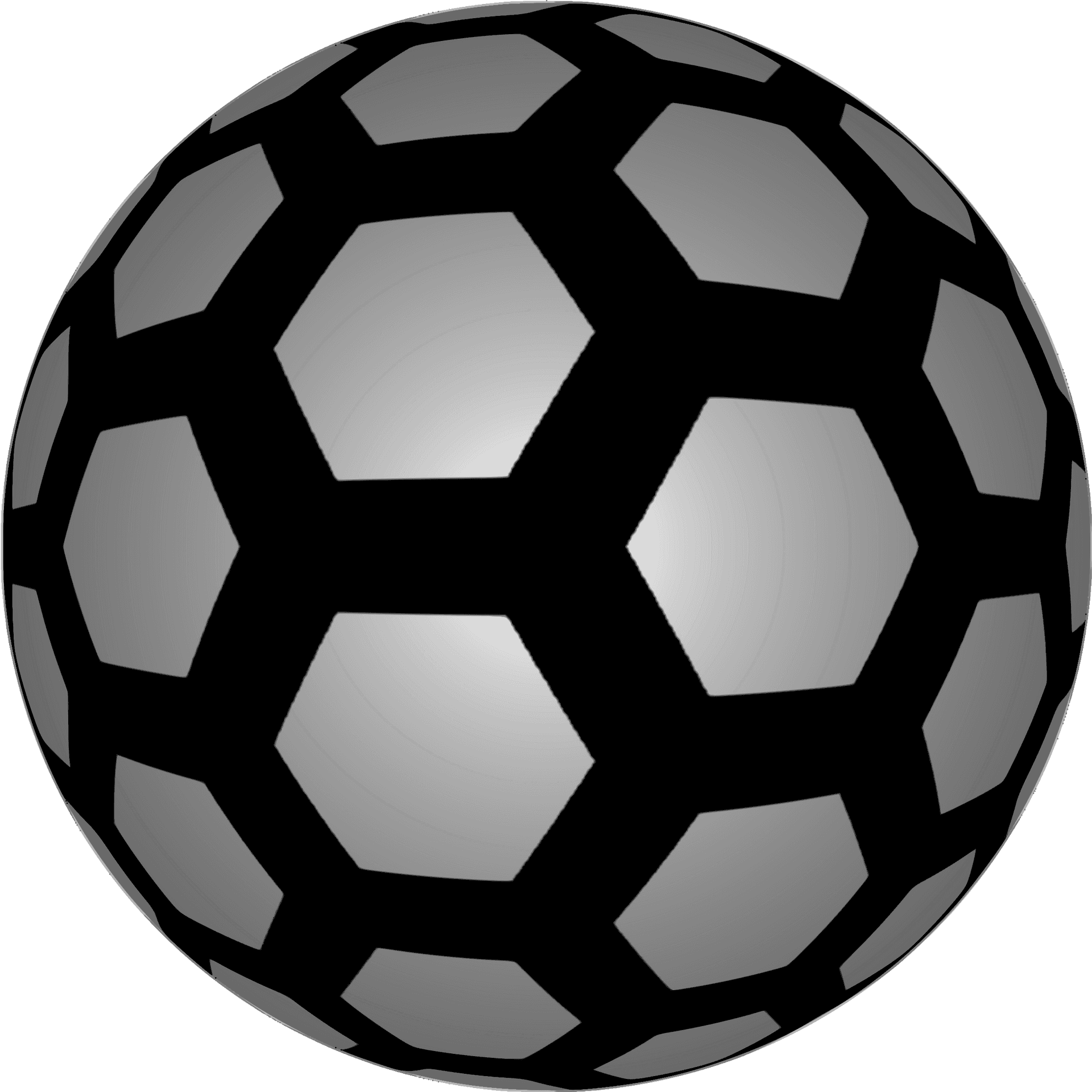 Soccer Ball Hexagon Pattern PNG