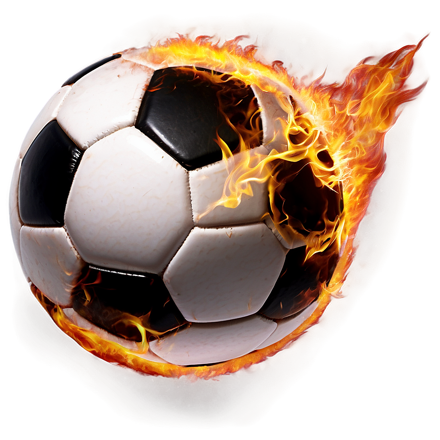 Soccer Ball On Fire Png Gkq92 PNG