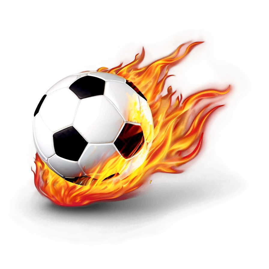 Soccer Ball On Fire Png Mnd48 PNG