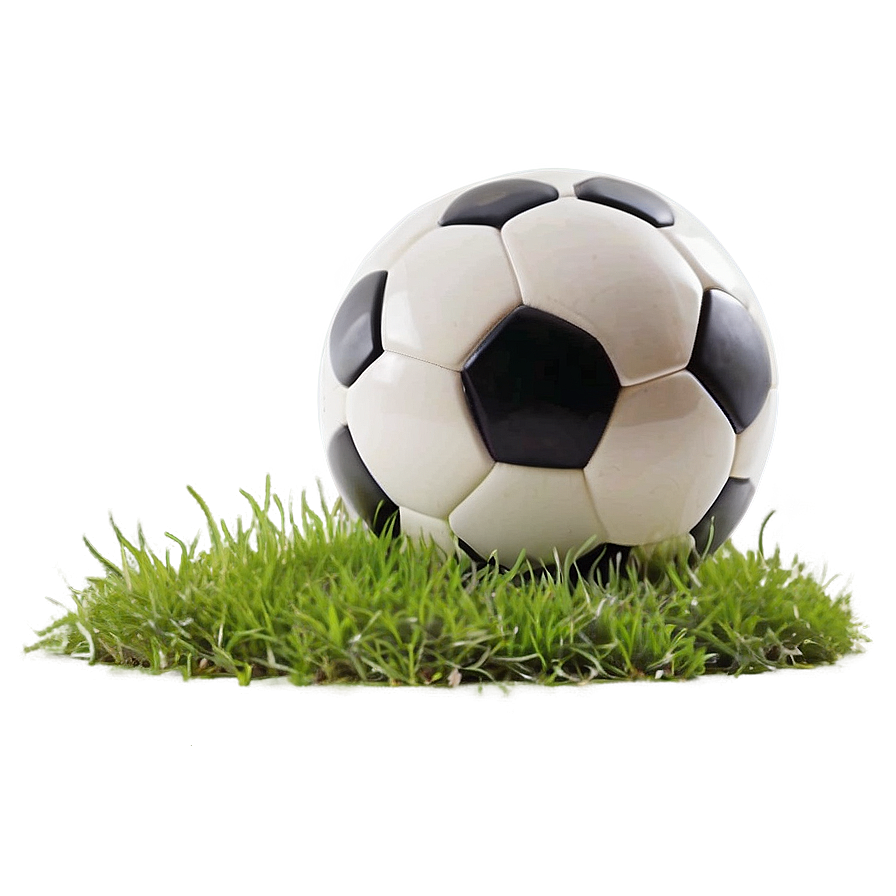 Soccer Ball On Grass Png Yst48 PNG