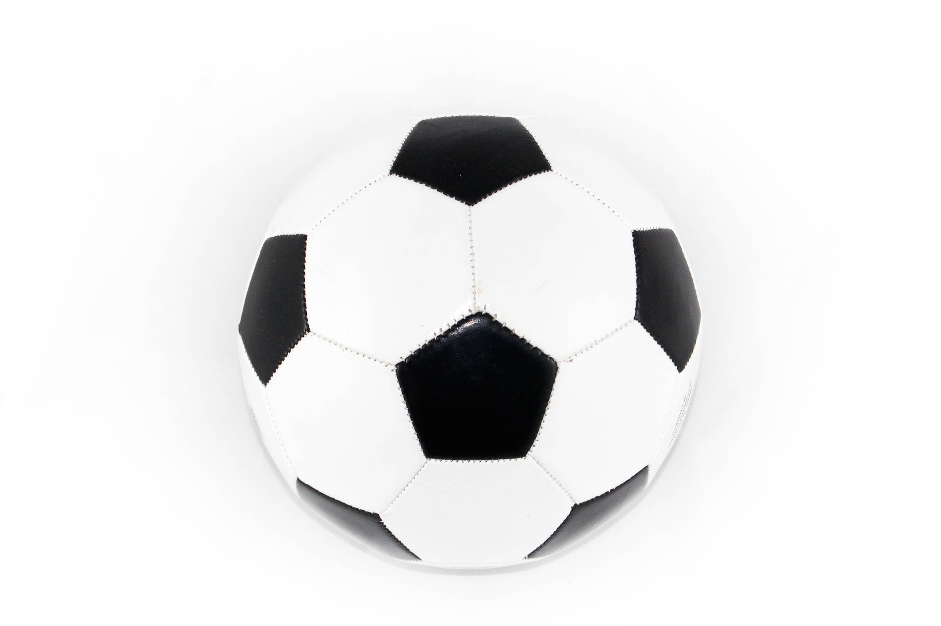 Soccer Ball On White Background Wallpaper