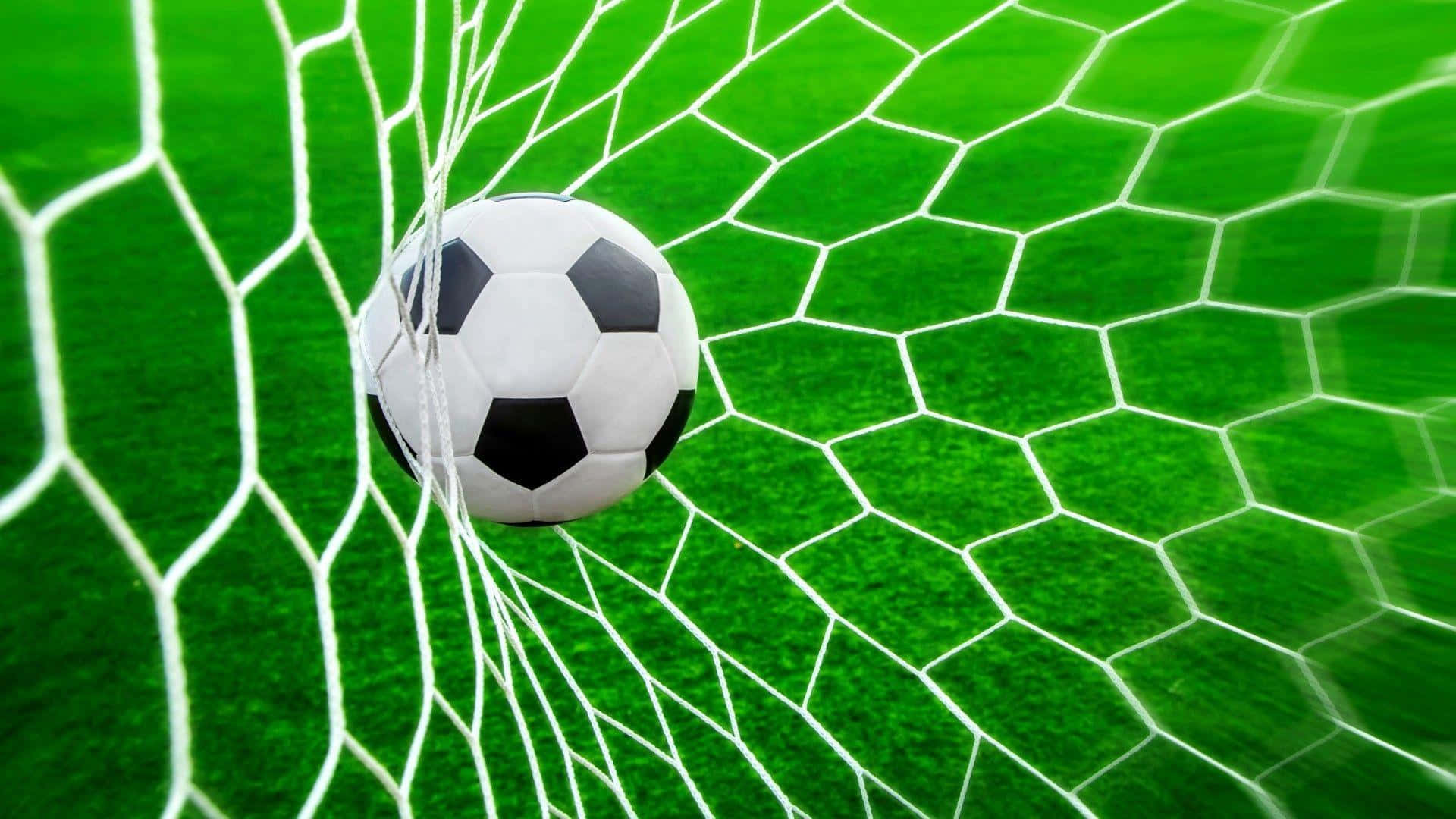 A Vibrant Close-up Shot of a Soccer Ball