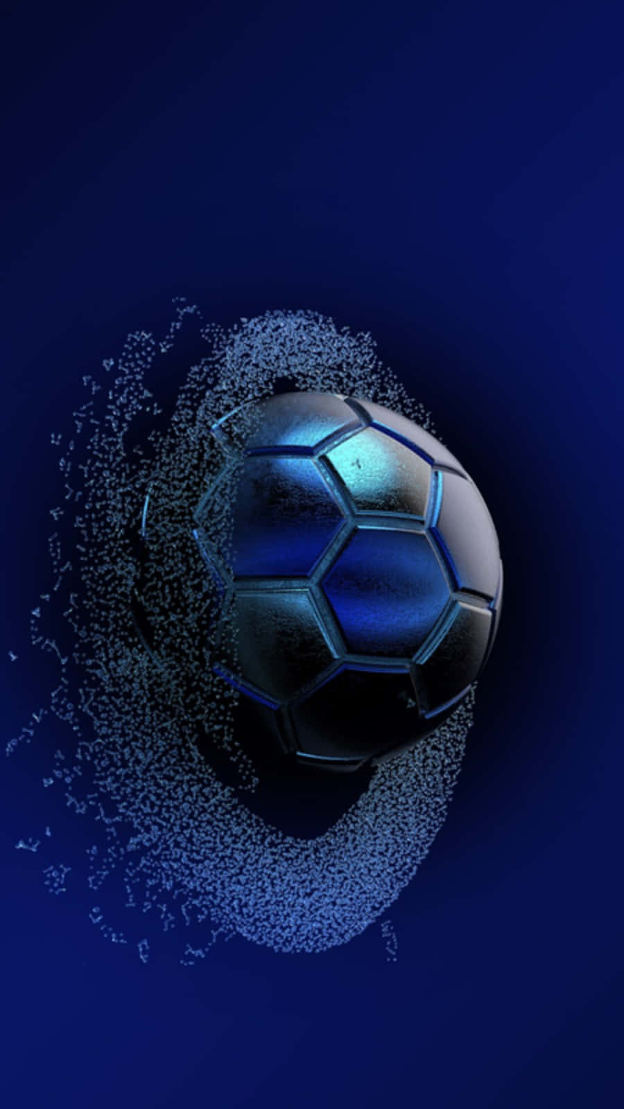 Imagende Una Pelota De Fútbol Azul