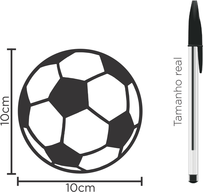 Soccer Ball Size Comparison PNG