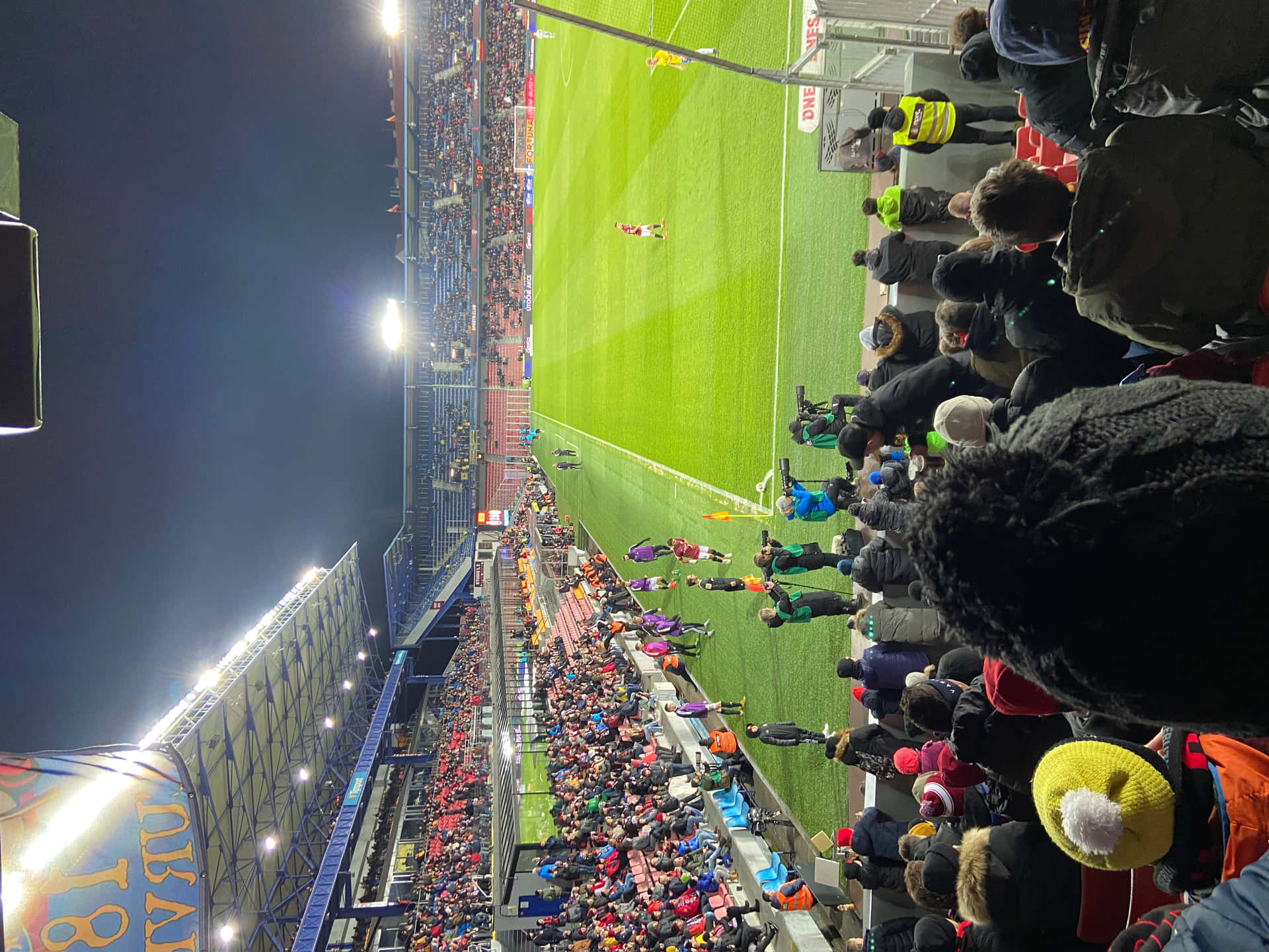 Soccer_ Corner_ Kick_ Vue Du Stade.jpg Fond d'écran