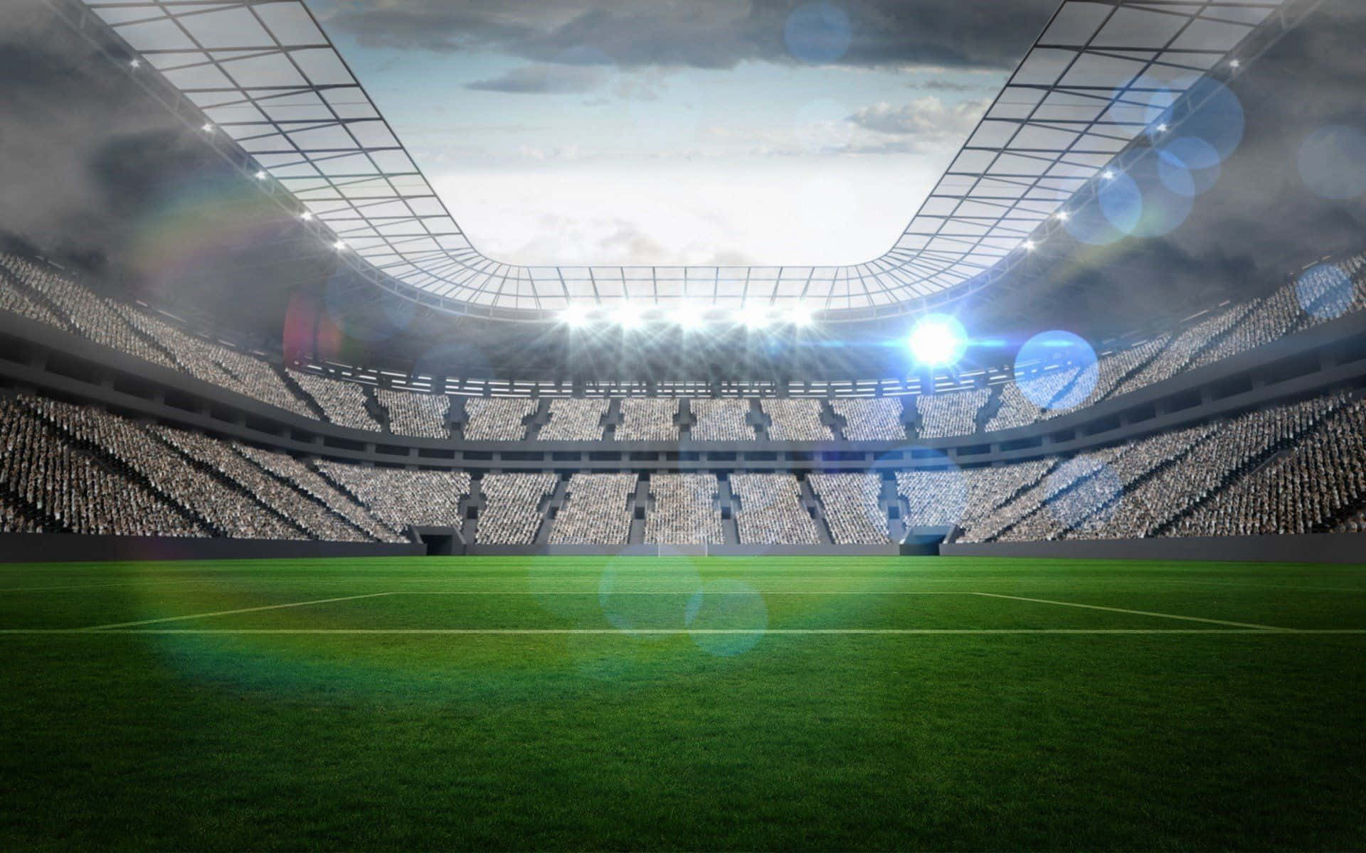 Förbluffandebakgrundsbild Av Fotbollsstadion