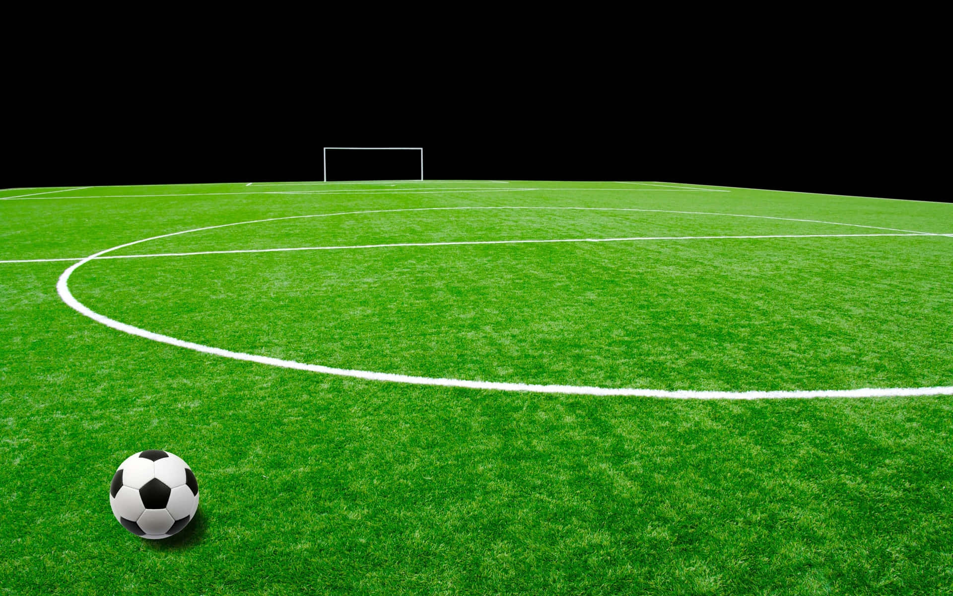 Ball And Field Soccer Field Background