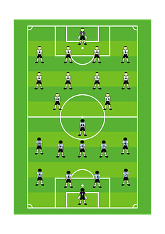 Soccer Formation442 Illustration PNG