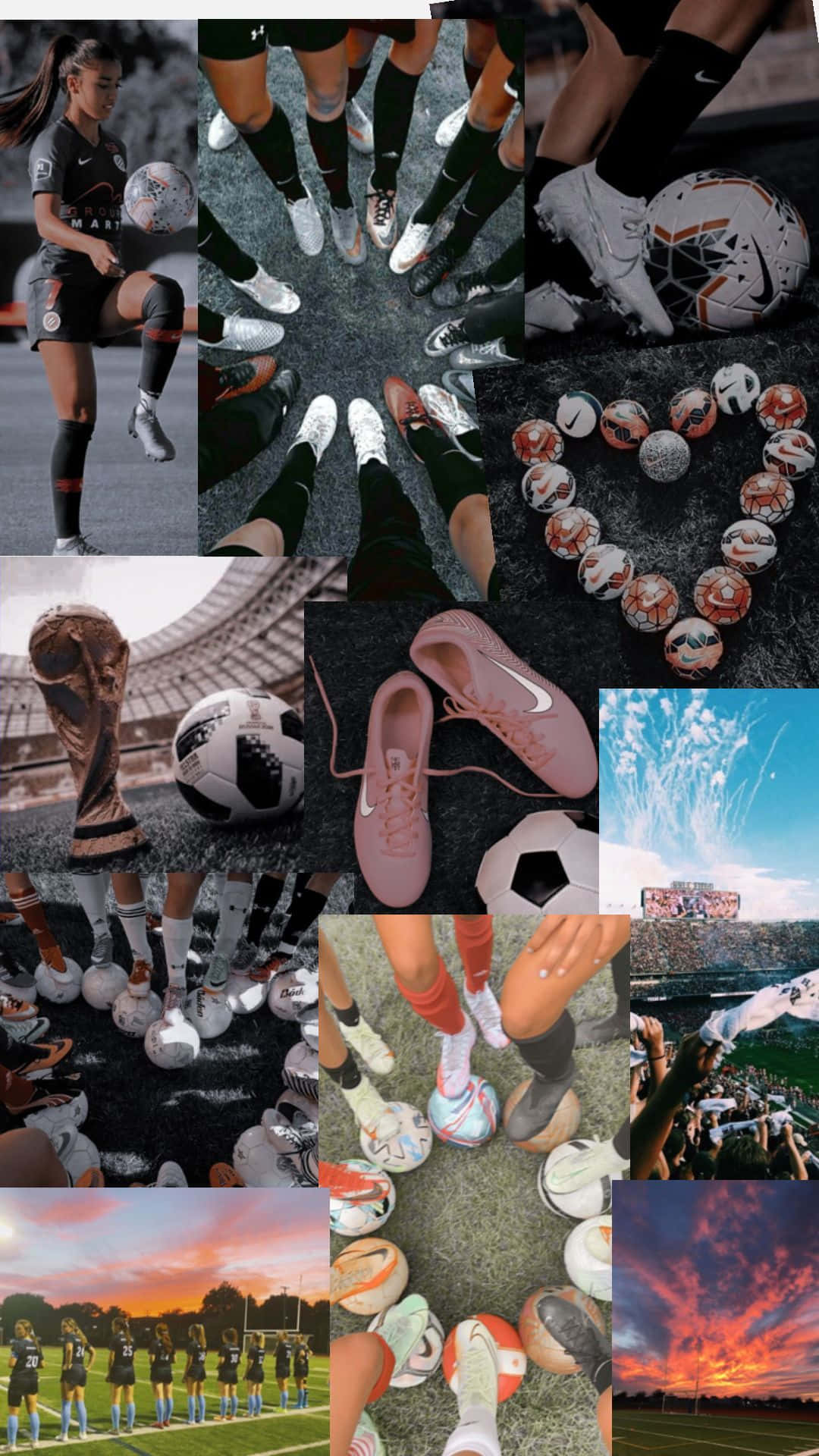 Download Soccer Inspired Collage Aesthetic.jpg Wallpaper | Wallpapers.com