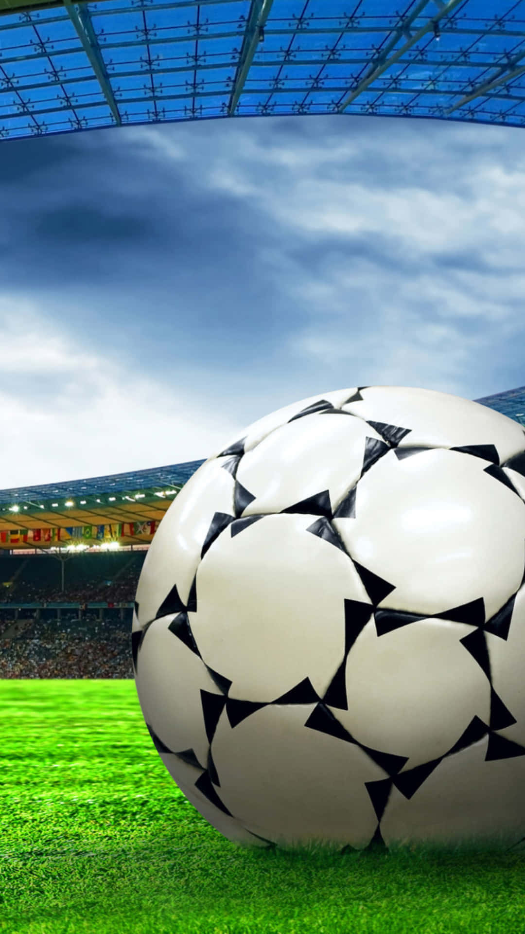 Zeigensie Ihre Liebe Zum Fußball Auf Ihrem Iphone Wallpaper